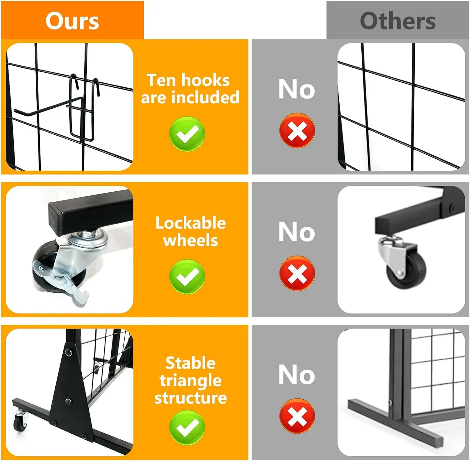 Girdwall Panel Tower,  Grid Wall Display Rack, grid wall panels