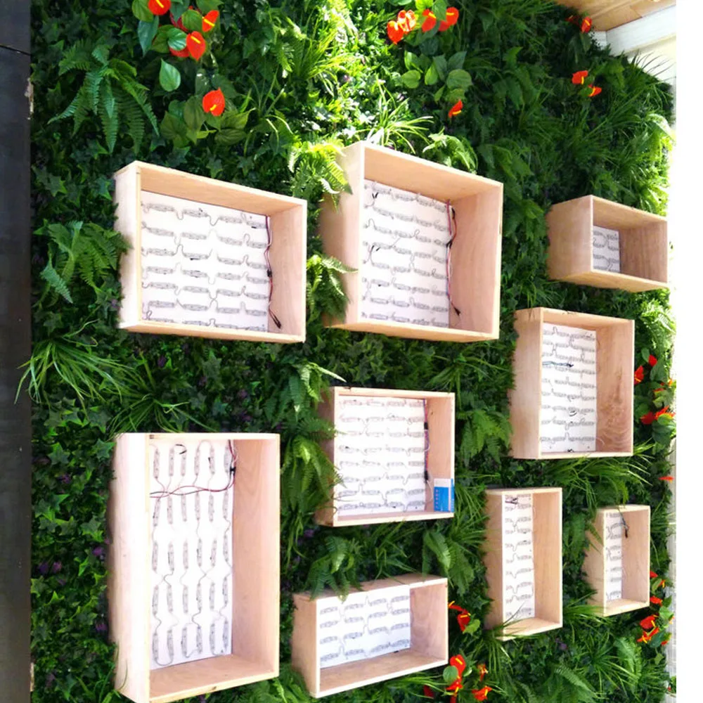 high quality faux greenery wall artificial plant wall for garden decoration