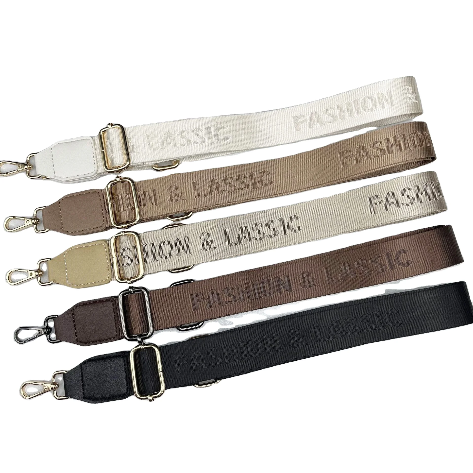 Factory Price Polyester Jacquard Crossbody Bag Strap Adjustable Long Shoulder Strap Replacement For Handbag