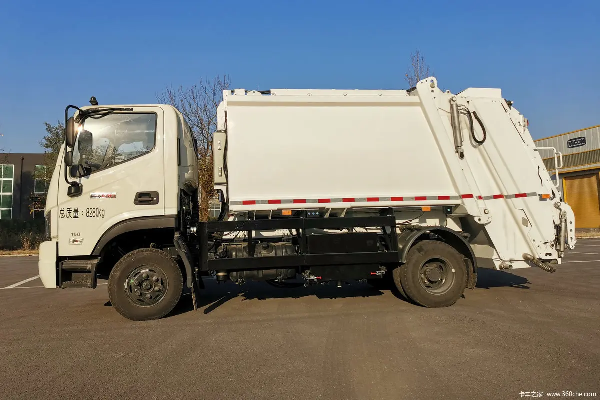 Заводская цена Foton 4X2 10cbm рулонный мусоровоз с поворотным рычагом