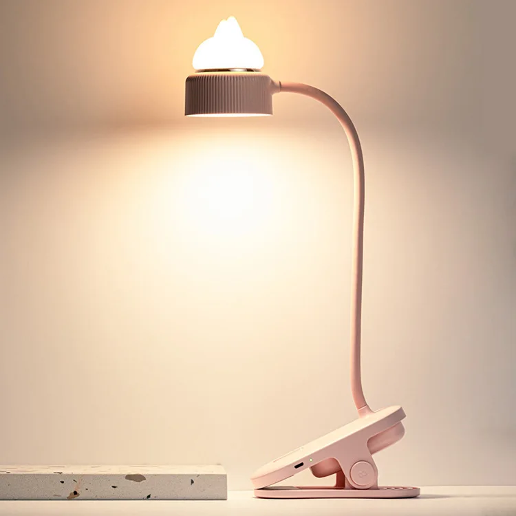 Portable Cartoon Mini Student Eye Protection Multifunction Desk Lamp Table Lamps LED Usb Office Battery with Night Light 3 Hours