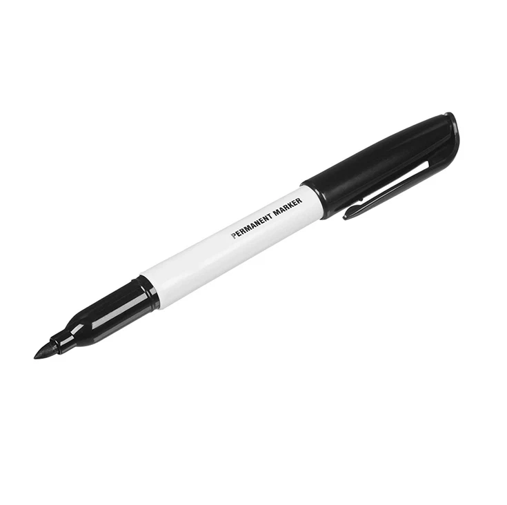 Производитель на заказ, низкий минимальный заказ, недорогой черный Перманентный маркер, набор тонких точечных чернильных маркеров на масляной основе для пластиковых компакт-дисков matel