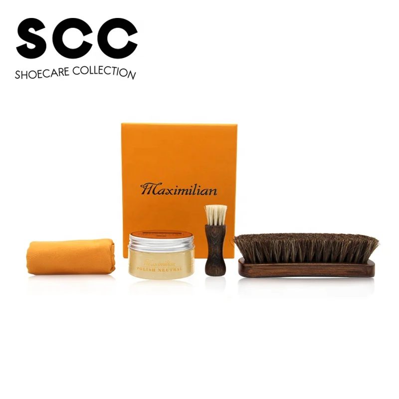 Factory Wholesale LOW MOQ Upscale Leather Shoe Care Kit Shoe Shine Kit Shoe Polish Kit