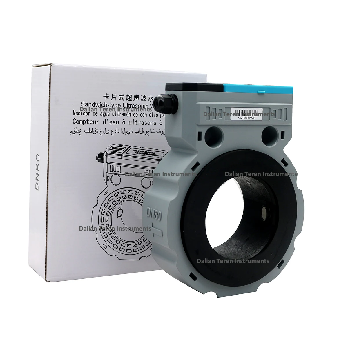 High Performance DN50 RS485 Smart Sandwich Ultrasonic Water Meter IP68 Protection for Agricultural Irrigation Customizable OEM