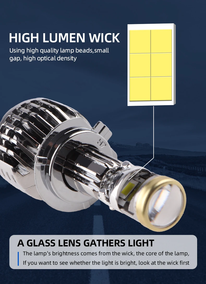 POPNOW top selling mini lendled headlight projector lens 150W h7 led auto headlight