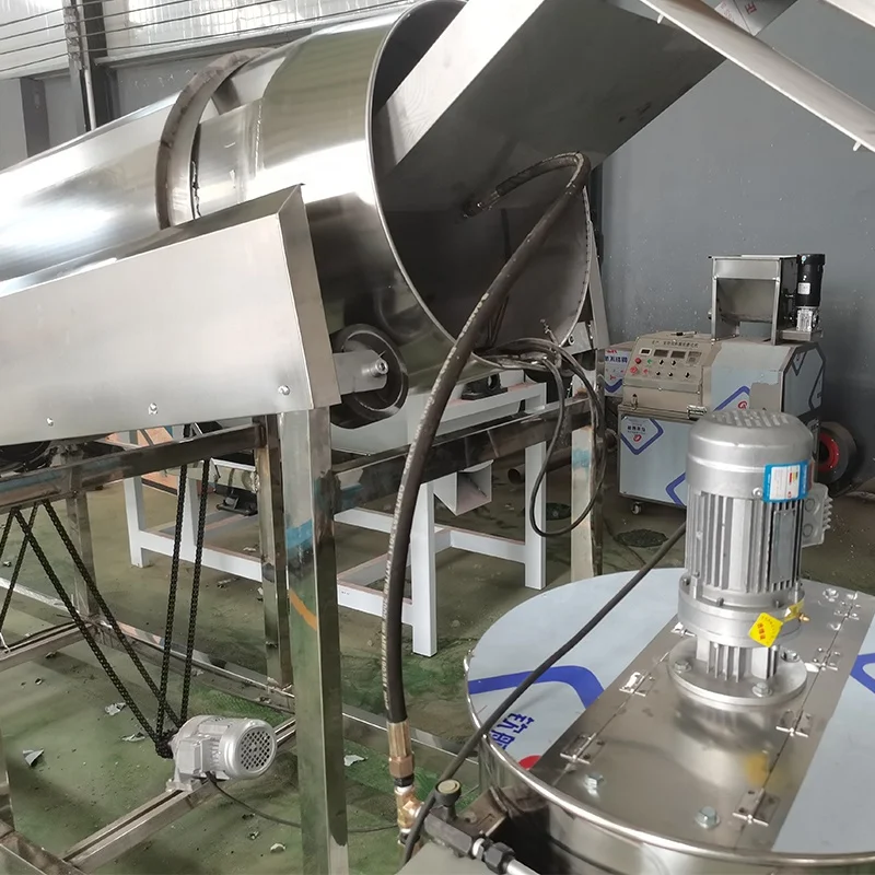Nuts Roasting And Flavoring Machine/ Single Roller Seasoning Machine/ Seasoning Tumbler Banana Chips Flavoring Machine
