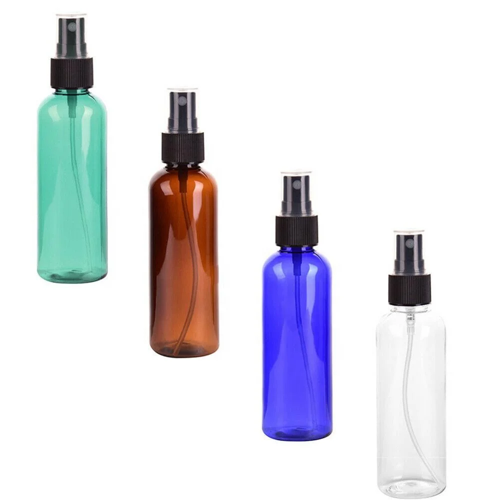 Empty fine mist PET 30ml 50ml 100ml amber white clear plastic spray bottle for cosmetic packaging small spray bottle