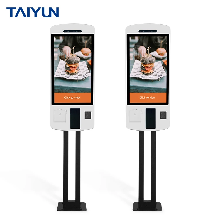 27 Inch Cinema Ticket vending machine payment kiosk, Fast food payment kiosk, Self service ordering kiosk