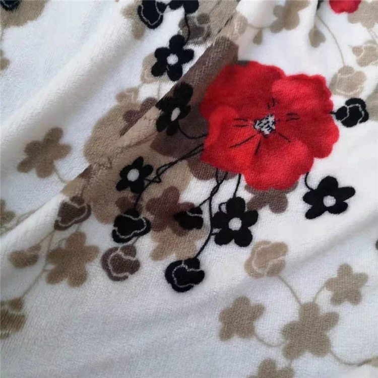 Mid-east double sided 200gsm flannel printing fabric  for blanket