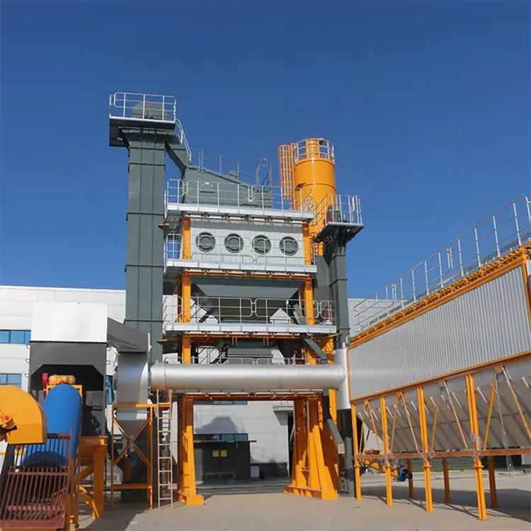 Fixed LB1200 Asphalt Making Machine 100t/h Asphalt Bitumen Batch Mixing Plant