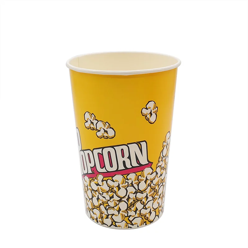 LOKYO custom design logo printed 64oz take away chicken nuggets fast food snack 32 oz paper popcorn cups bucket