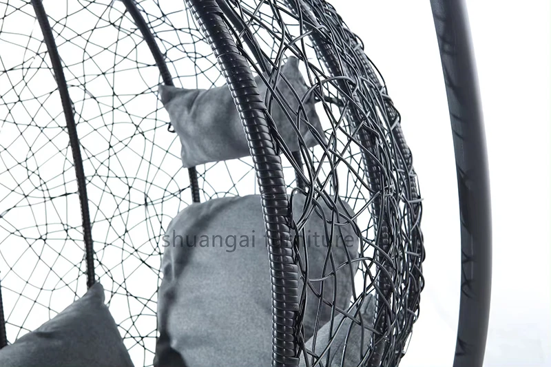 Porch Hanging Hammock Rope Swing Outdoor Furniture Hotel Outdoor Rattan Hanging Bed Patio Swing Chair for Sale