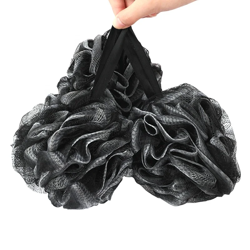 Pe Mesh Bath Sponge Large Loofah Bath Sponge Body Scrubber Mesh Shower Pouf Bath Ball