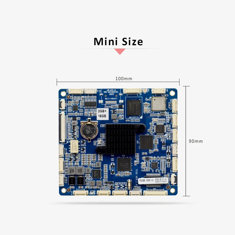 High-end Motherboard Arm Embedded Industrial Android Quad Core Linux RK3288 Board 4gb with Cortex-A17 Mail-T764 Bluetooth TTL