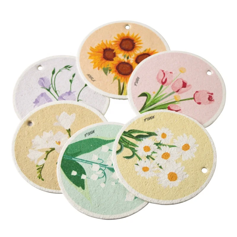 Factory direct sales of natural wood pulp and cotton clean and stain free without hurting hands  cellulose dish cleaning sponge