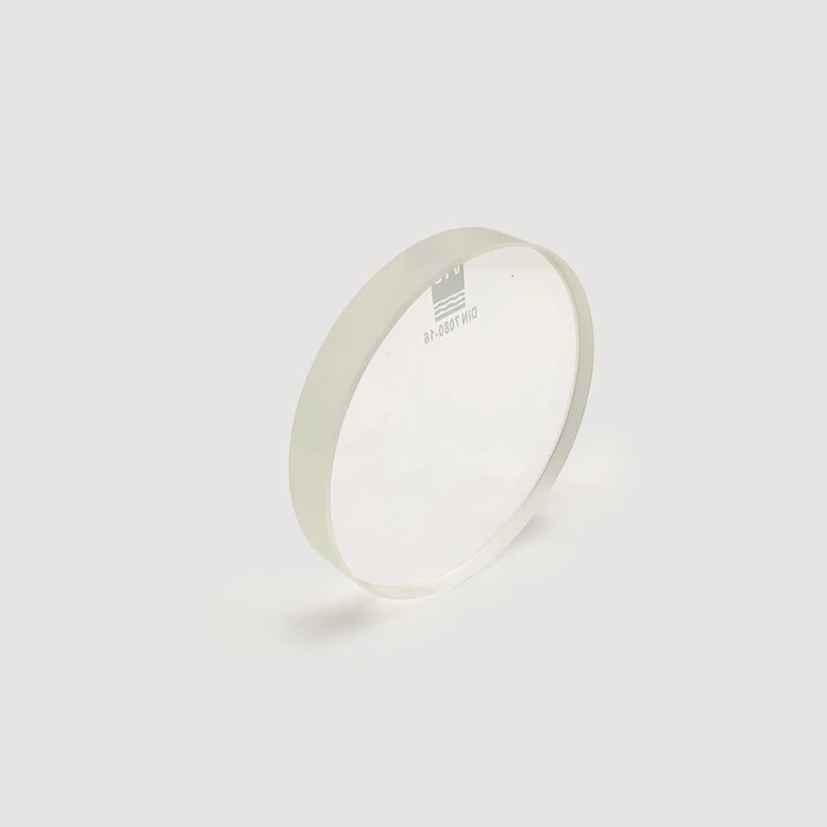 Customized Cutting Small Size Round circle clear Tempered Borosilicate Sight Glass
