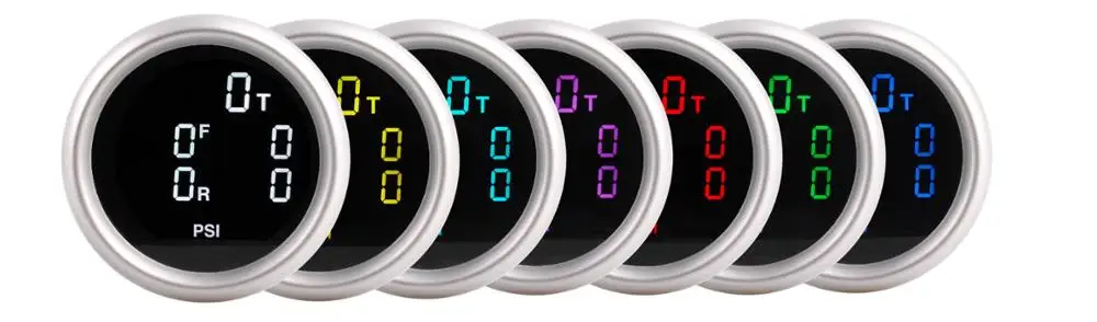 5 Display 52mm Air Pressure Gauge air suspension Air ride digital gauge for Car Truck