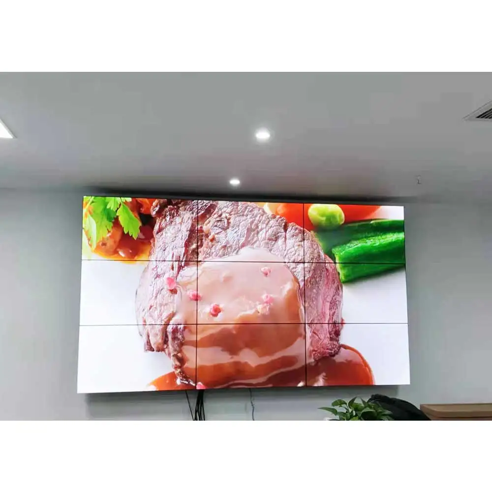 46/49/55Inch 3x3 3X4 Pop-out Or Floor Standing LCD Video Wall Screen Panel Digital Signage Display For Advertising/Exhibition