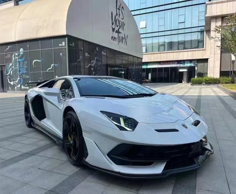 SVJ Style BodyKit Carbon Fiber Car Bumper For Lamborghini LP700 LP720 LP750 Aventador Body Kits Spoiler Wing