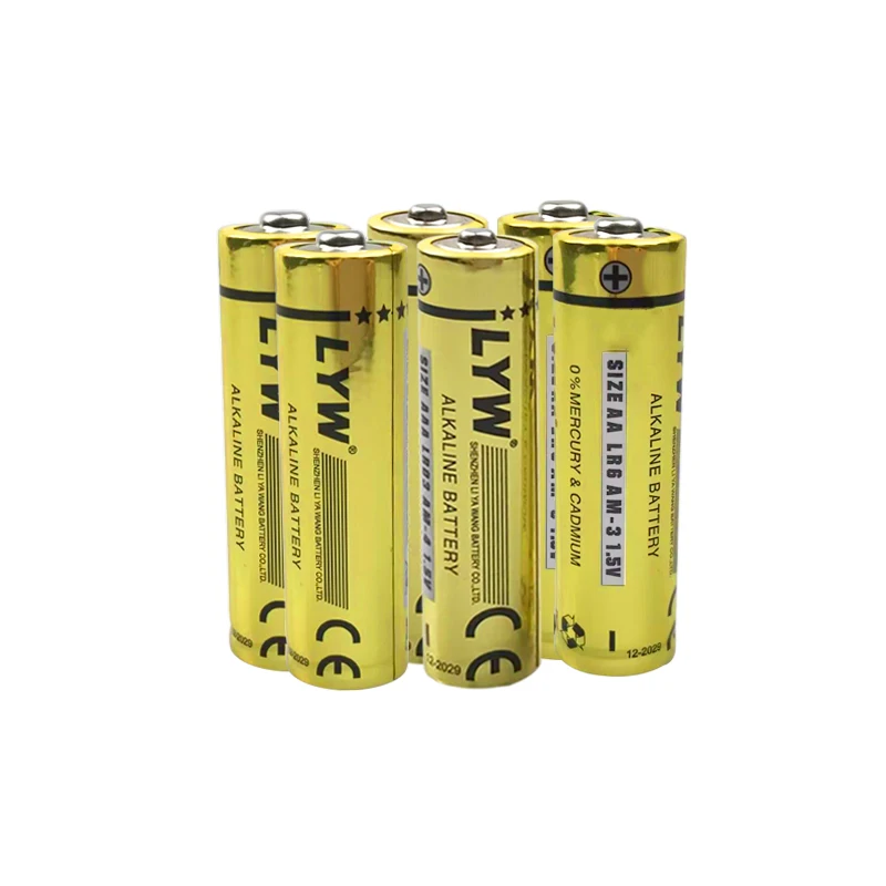 Cadmium free golden power alkaline battery number five 1.5v AM-3 aa batteries plus alkaline