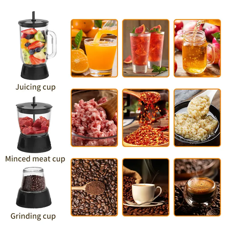 SOKANY Product SK-191 4 In 1 Electric Fresh Fruit Juice Juicer Extractor Machine And Orange Citrus Beauty Blender Bottle Cup