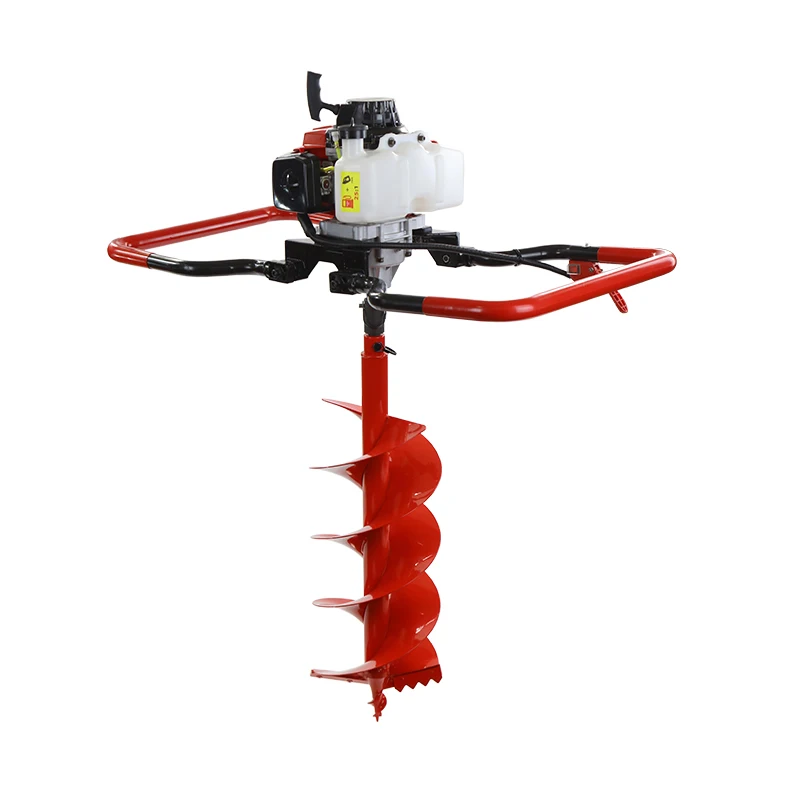 2stroke 68CC 2 person operated portable ground hole drill earth auger drill up 400mm max