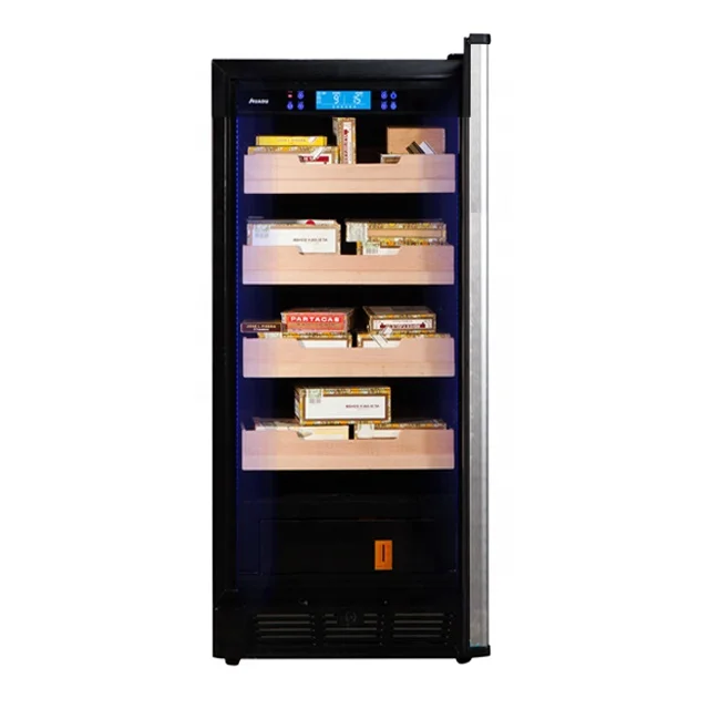 230L Cigar Constant Humidity Temperature Controlled Cigar Cooler Cabinets  Humidor For 800 Cigars
