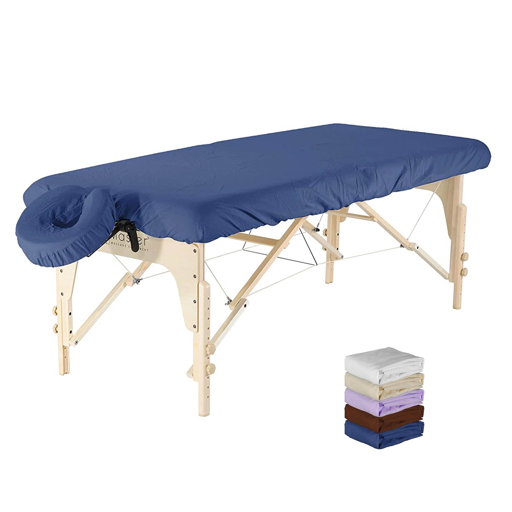 Mt C2JD1 Manufacture Factory Price Fitted Cotton Microfibre Massage Table Sheet Set Spa Bed Cover Set for Massage Spa Salon