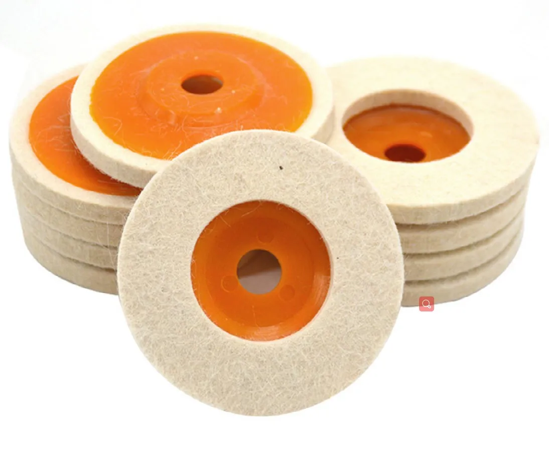 125mm 5 Inch Hard Wool Pad Buffing Angle Grinder Wheel Felt Polishing Disc For Angle Grinders And Polishing Machines