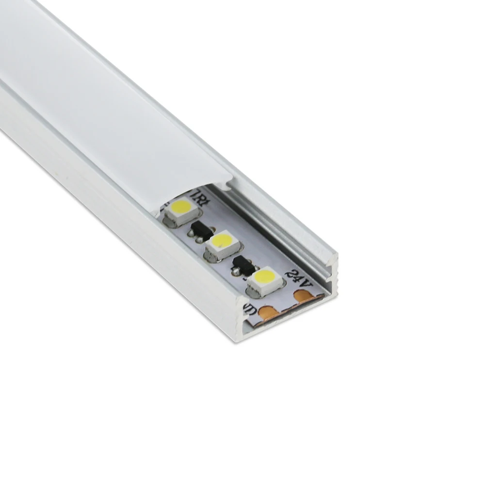 1m 2m 3m aluminium profile for led strip outdoor profile super slim 8mm recessed led channel