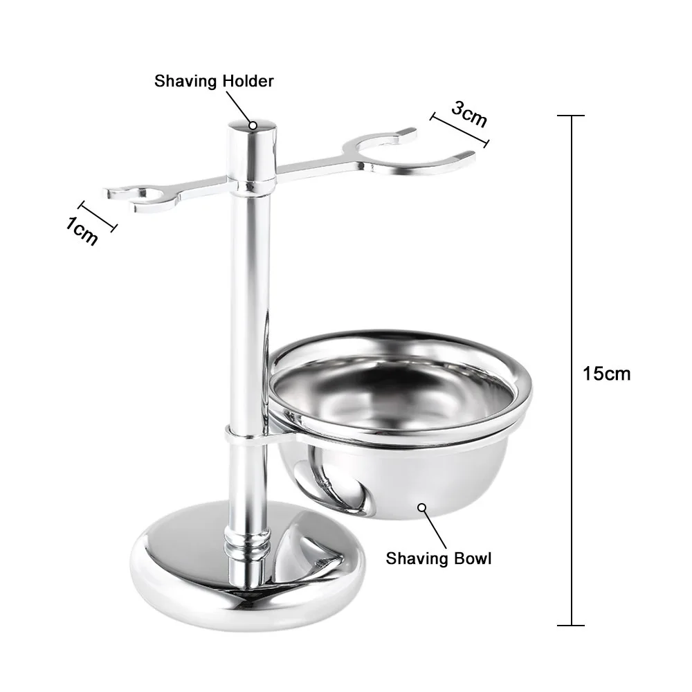 2 in 1 shaving tools for men ,Shaving Razor & Brush Stand with Soap Bowl Set,Compatible with Manual Razor and Most Other Razors