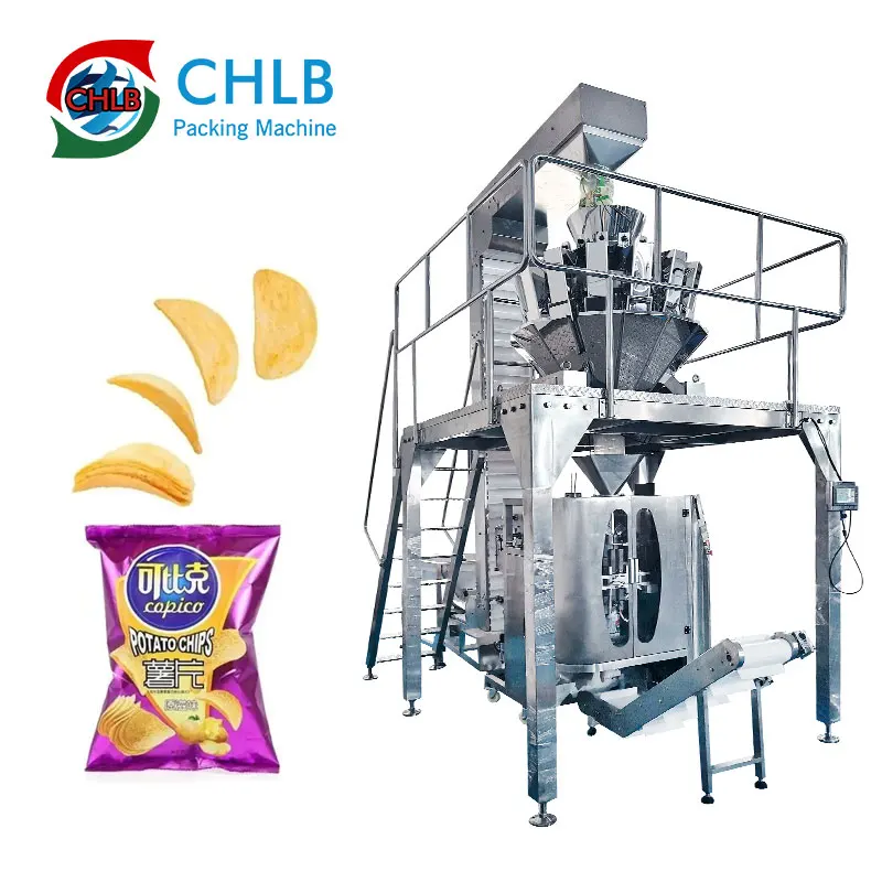 Commercial Automatic Low Cost Pouch Bag Snack Food Beans Grain Banana Chips Potato Chips Packing Machine