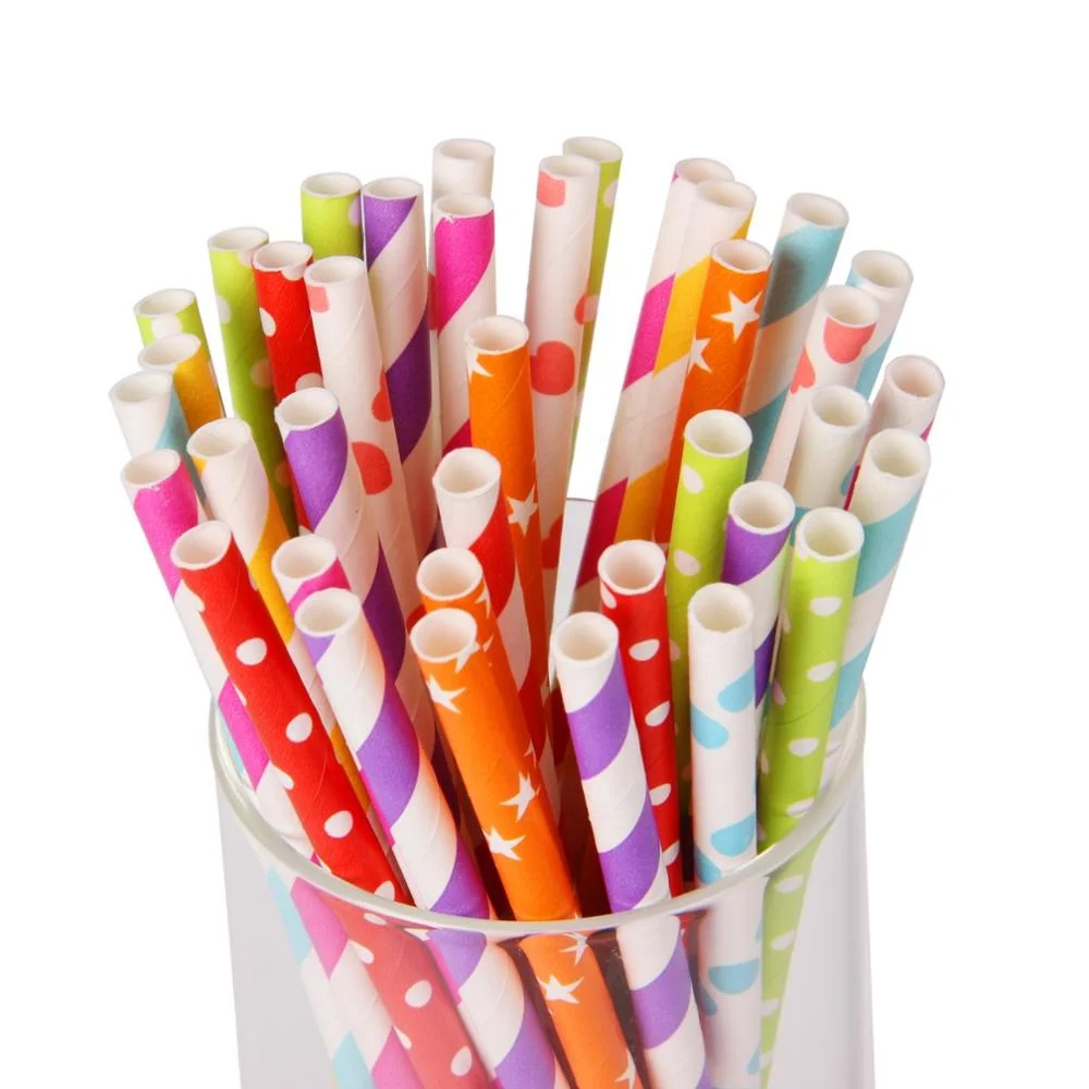 drinking straw wrap paper