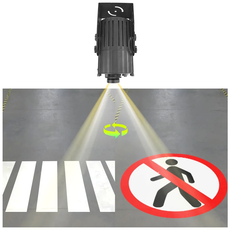 LED gobo projector 240W Industrial Projector Forklift Pedestrian Traffic Safety Used for Warehouse Workshop Advertising Light