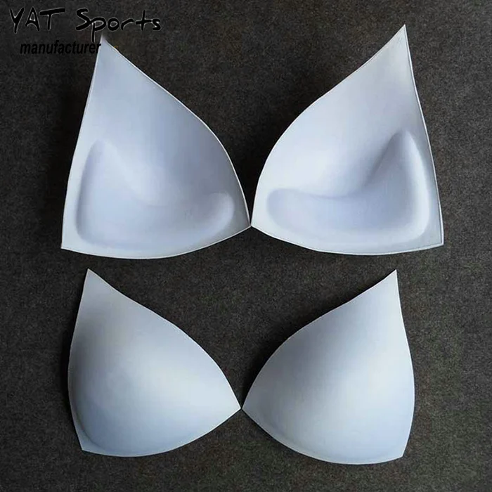 Bra triangle cup Massage thickened triangle cup bikini bra insert sponge breast pad