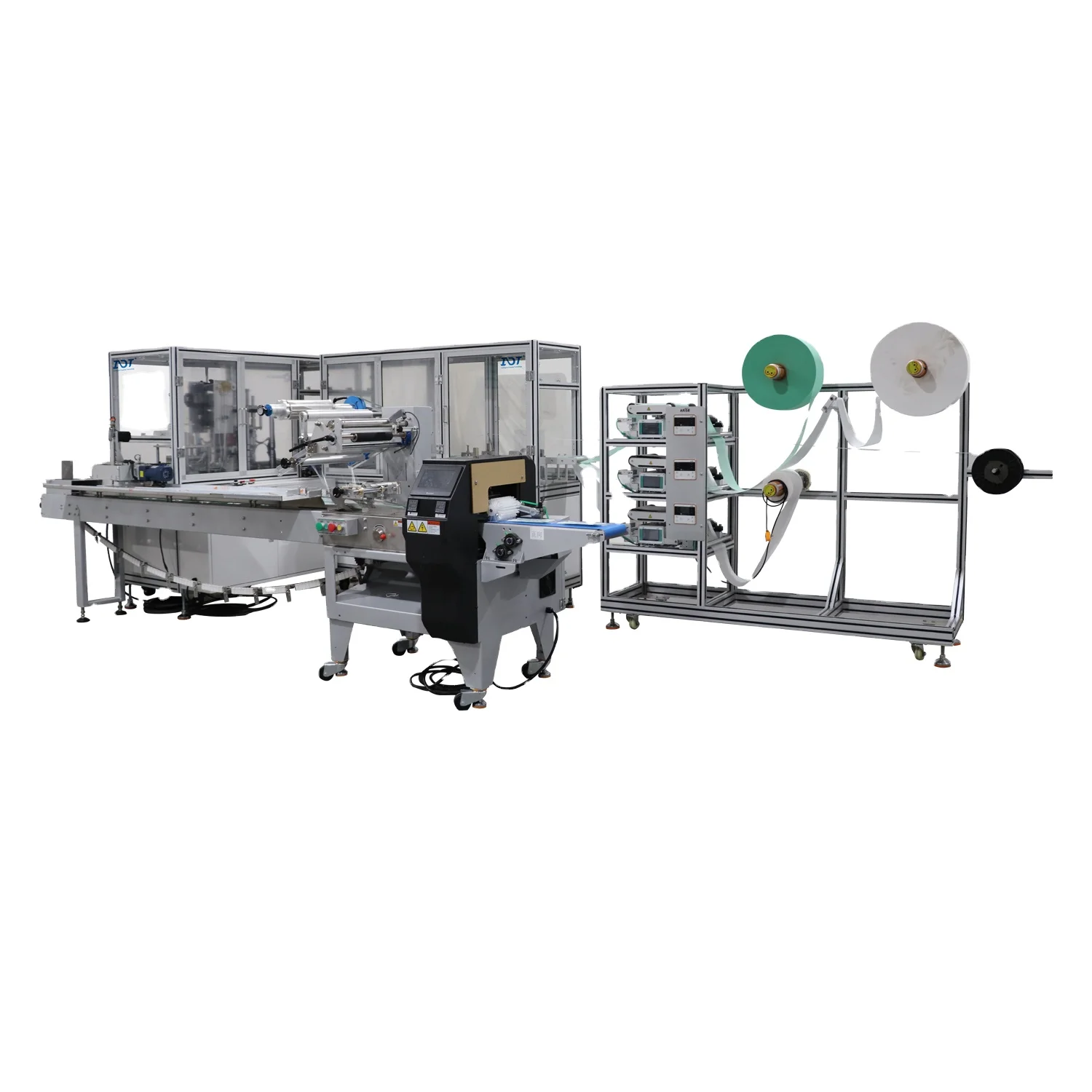 ICT Wholesale Fully Automatic 1+1 Disposable 3-Ply Dust Face Mask Making Machine