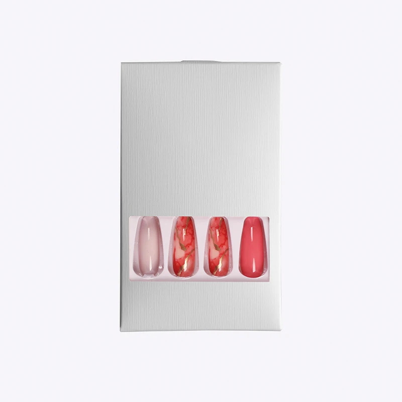 Wholesale 24 Piece Long Extra Short Square Almond Manufacturer Shape Press on Nails Acrylic Nail Art Kits