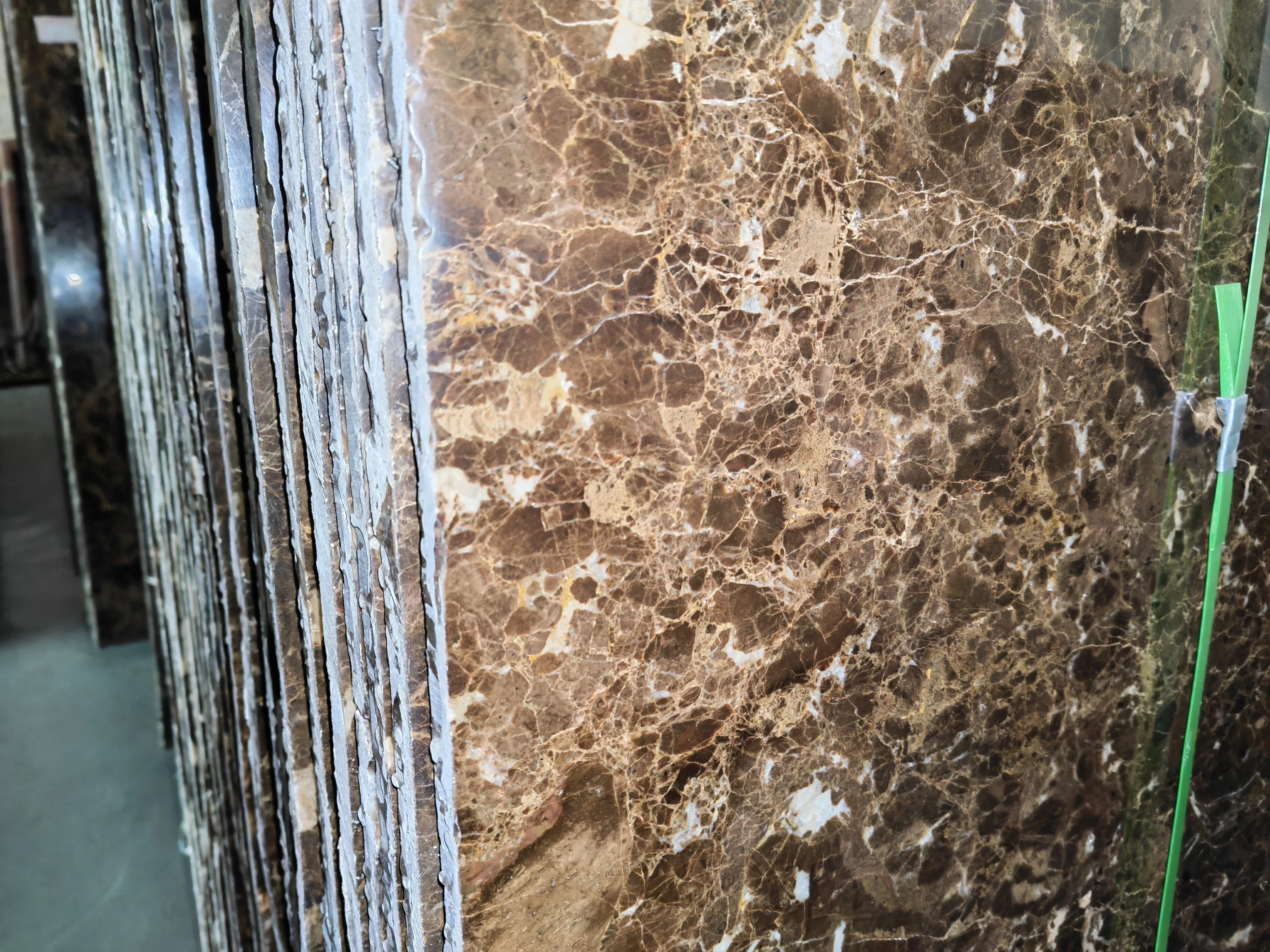 Nature Stone Brown Dark Brown Marble Tiles Natural Marble Veneer Floor Slab