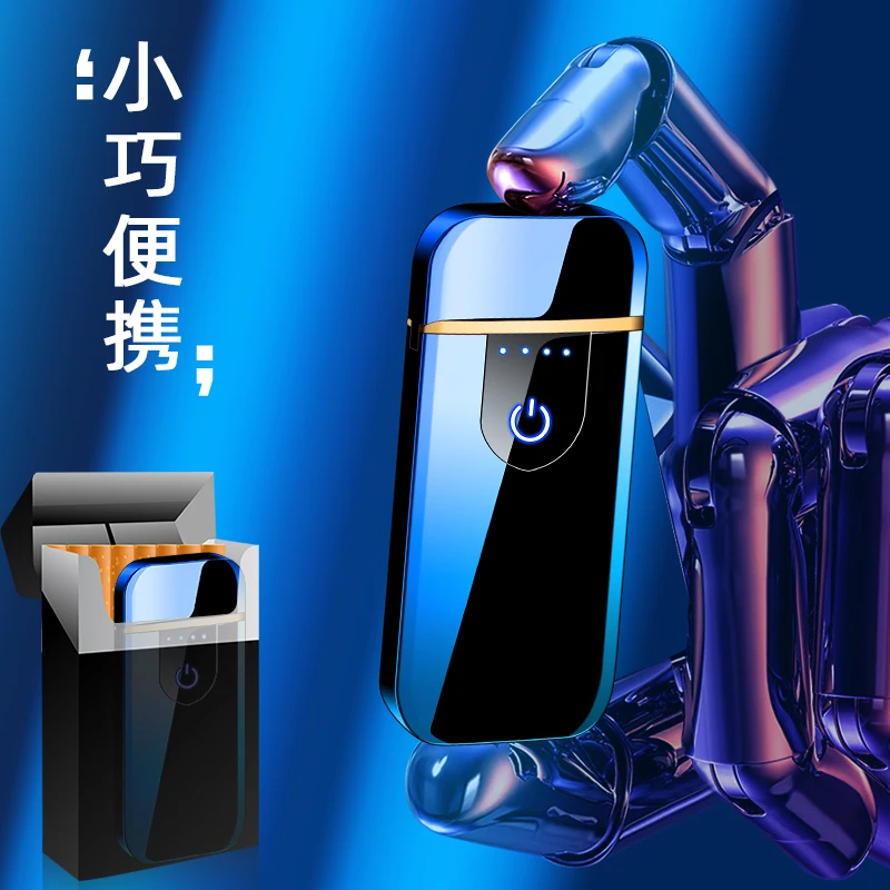 Оптовая продажа ветрозащитная зажигалка креативная Usb перезаряжаемая