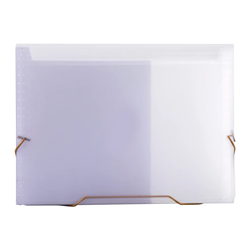 Plastic A4 candy color l shaped hard expanding file folder organizer wholesale paper file folder