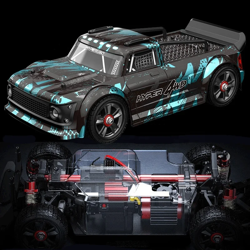 MJX Hyper Go 14301 2.4G 1/14 Rally Truck Truggy Buggy Drift Racing Alloy Metal Brushless High Speed Remote Control RC Car Model