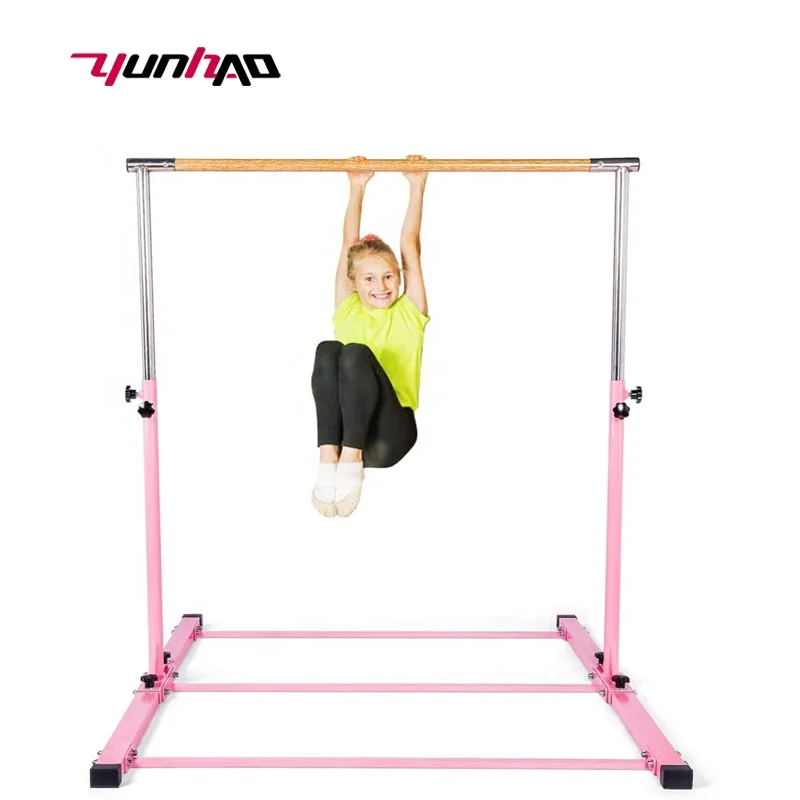 YC Cheap Factory Price Kids Adjustable horizontal Gymnastics Bar For Home Training