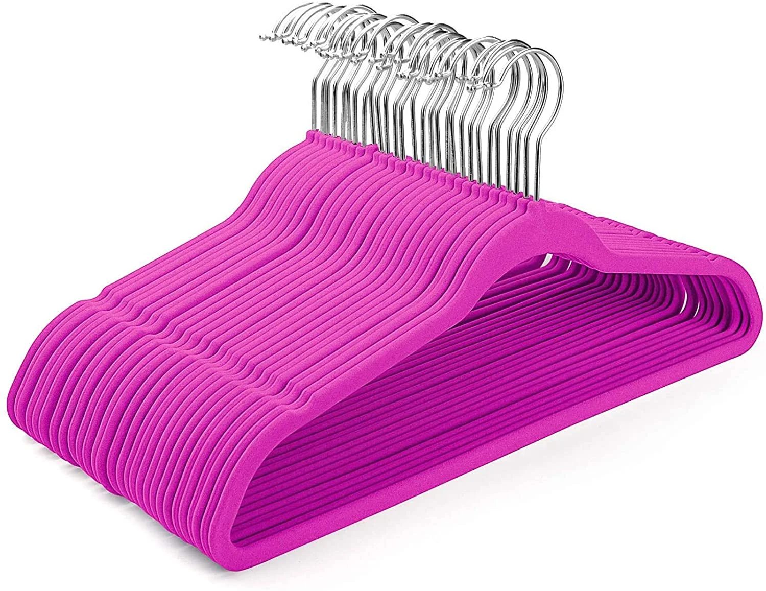 50 Pack 100 Pack Beige Black Non Slip Flocked Anti-slip Hanger Clothes Short Velvet Hangers Kids