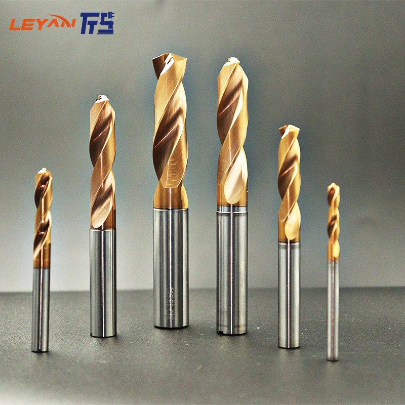 HRC65 Tungsten Steel Design Carbide Twist Bit Set Inner Cooling 5*D Twist Drill Bit Set