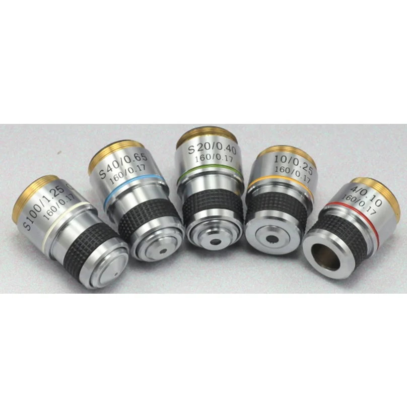 185 185mm biological microscope achromatic objective