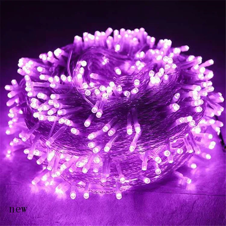 Cherry Balls LED Star Fairy Garland 10m Outdoor Waterproof Icicle Waterfall String Light for Holiday Party Wedding Decor