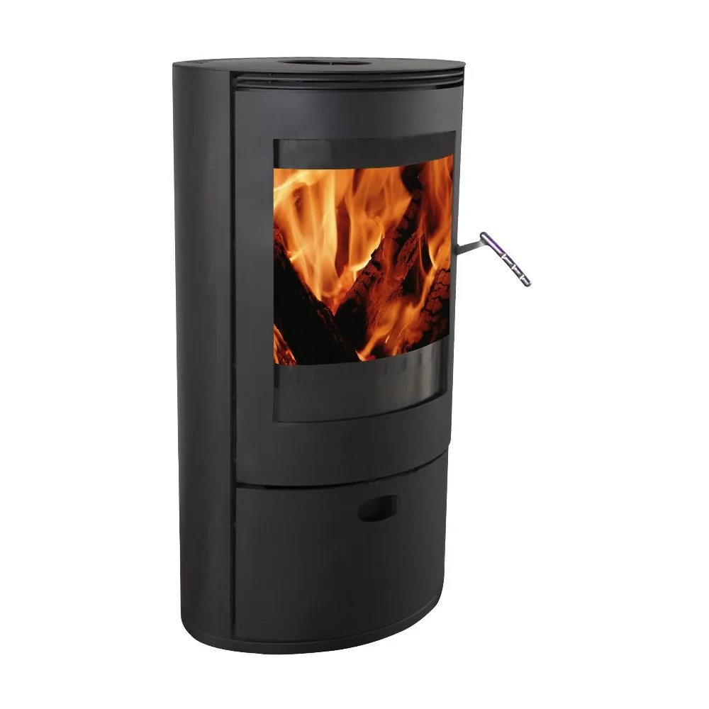 New household wood fireplace heating stove clean-burning stove WM-212 with circular glass