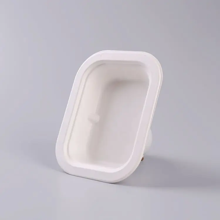 D355-biodegradable eco-friendly sugarcane bagasse takeaway food tray
