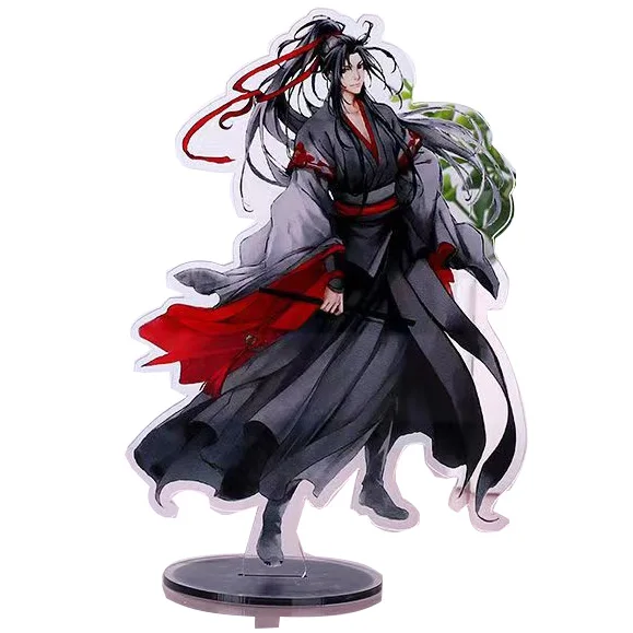 no mold fee Free design your custom die cut uv print figures anime photos logo cute clear acrylic figure stand