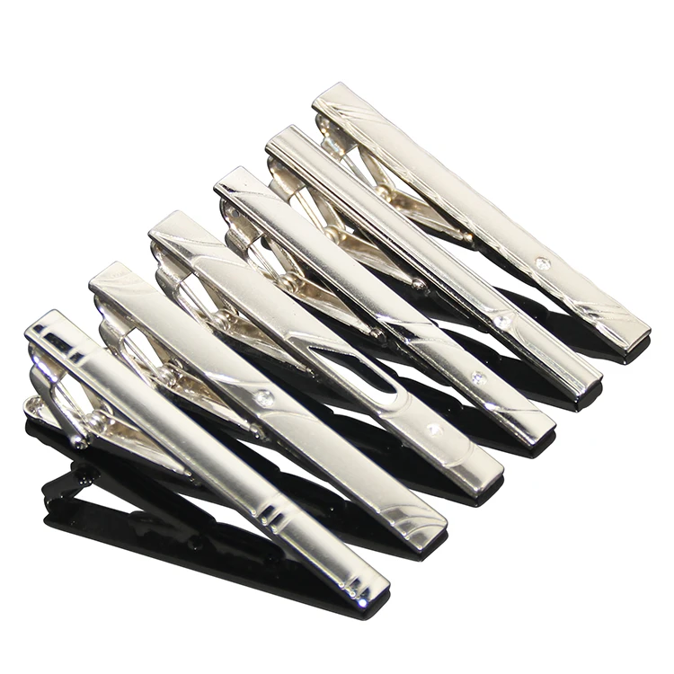 
Various Designs Option Classic Simple Nickel Plated For Men Business Unique Necktie Clip Clasp Blank Metal Tie Clip 